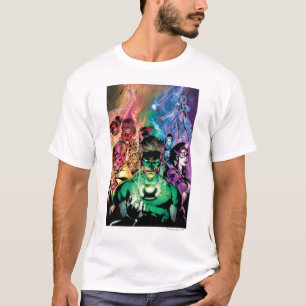 Laternen-Korps-Gruppe mit Farben T-Shirt