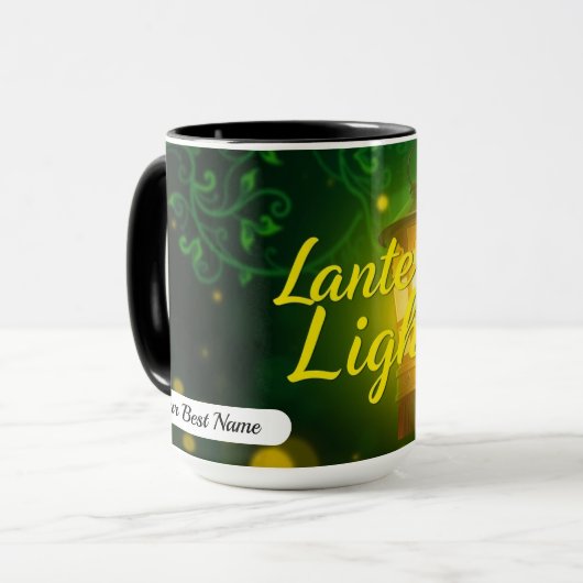 Laternen-Licht-Glow-Tasse Custom Tasse (Vorderseite Links)