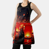 Laternen' Magisches Nachtschwimmdesign Schürze (InSitu)