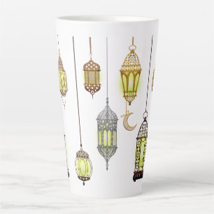 Laternen Ramadan Mubarak Orientalisch Arabisch Mus Milchtasse