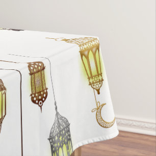 Laternen Ramadan Mubarak Orientalisch Arabisch Mus Tischdecke