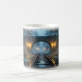 Laternen-Regen-Bahn Durch Kiefern Tasse (Mittel)