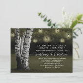 Laternen + Rustikale Einladung (Stehend Vorderseite)