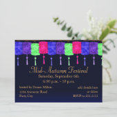 Laternen und Einladung zum Vollmond (Stehend Vorderseite)