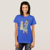 Laternen und Pagoden T-Shirt (Vorne ganz)