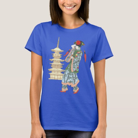 Laternen und Pagoden T-Shirt (Vorderseite)