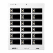 Laternenadresse Adressaufkleber (Vorne)