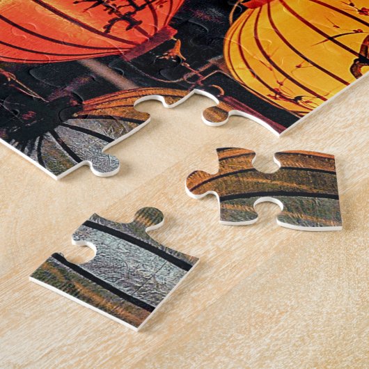 Laternenbeleuchtung - Musterpuzzles Puzzle (Seite)