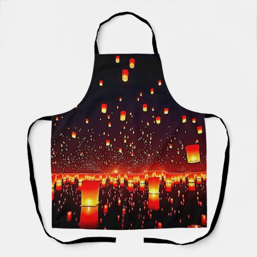 Laternenfest-Nachtglüh-Kunst Schürze (Vorderseite)