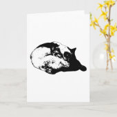 Laternenfreier Winterglanz Karte (Gelbe Blume)