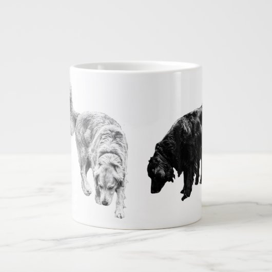 Laternenglühspulen — Retriever Duo Jumbo-Tasse (Vorderseite)