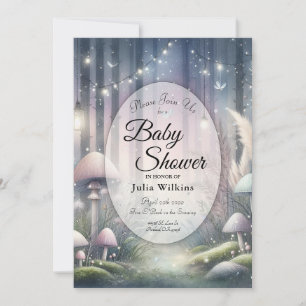 Laternenlicht-Träume: Baby-Shower im verzauberten  Einladung