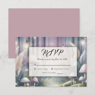 Laternenlicht-Träume Verzauberter Wald RSVP Karte