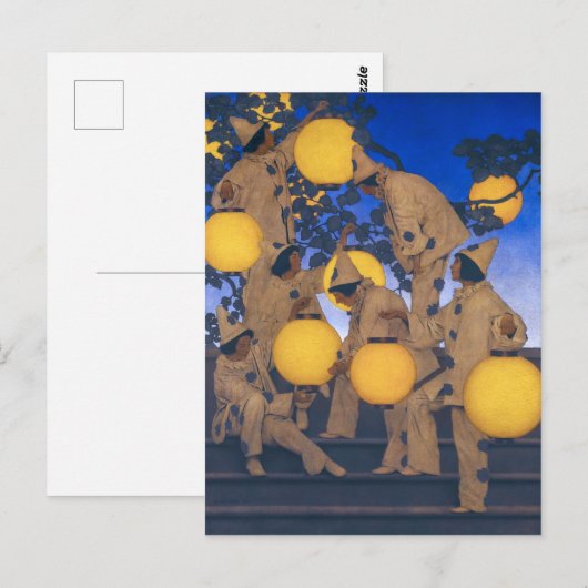 Laternenträger | Maxfield Parrish | Postkarte (Vorne/Hinten)