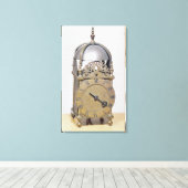 Laternenuhr Leinwanddruck (Insitu (Holzboden))