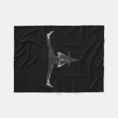 Lates Cl Lates Lover Gothic Halloween Lates Witch  Fleecedecke (Vorderseite (Horizontal))