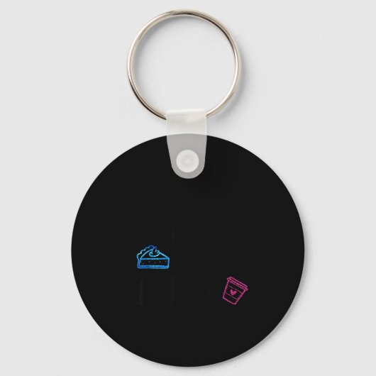 Lates I Thought You Said E And Lattes Funny Fitnes Schlüsselanhänger (Vorderseite)