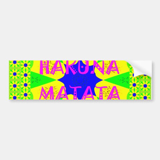 Latest Hakuna Matata Beautiful Amazing Design Colo Autoaufkleber (Vorne)