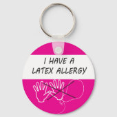 Latex Allergie Alarm Schlüsselanhänger (Vorderseite)
