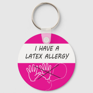 Latex Allergie Alarm Schlüsselanhänger