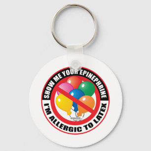 Latex-Allergie Schlüsselanhänger
