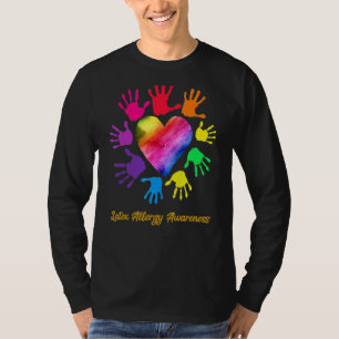 Latex Allergy Awareness Hands Latex Allergie T-Shirt