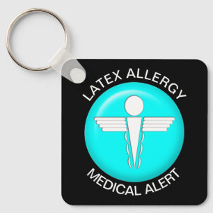 Latex Allergy Medical Alert Schlüsselanhänger