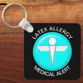 Latex Allergy Medical Alert Schlüsselanhänger (Vorderseite)