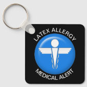 Latex Allergy Medical Alert Schlüsselanhänger (Vorderseite)
