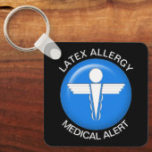 Latex Allergy Medical Alert Schlüsselanhänger (Vorderseite)