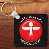 Latex Allergy Medical Alert Schlüsselanhänger (Vorderseite)