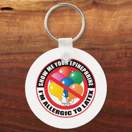 Latex Allergy Schlüsselanhänger (Vorderseite)