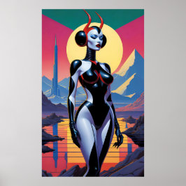 Latex Devil Girls aus Mars Poster