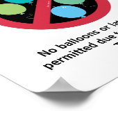 Latex Free Area Klassenzimmer Gebäude Keine Balloo Poster (Ecke)