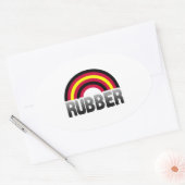 Latex Pride Ovaler Aufkleber (Umschlag)