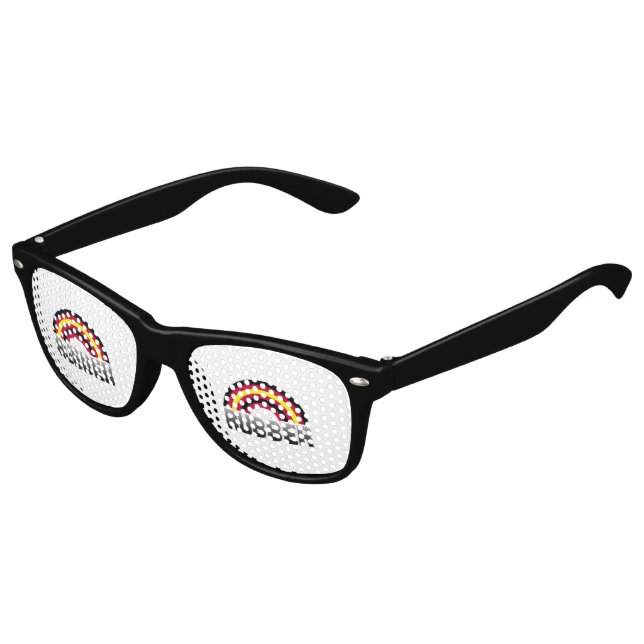 Latex-Stolz Sonnenbrille (Schrägansicht)
