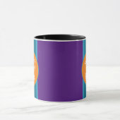 Lather Rinse Repeat Aqua Stripes Orange Spot Tasse (Zentrum)