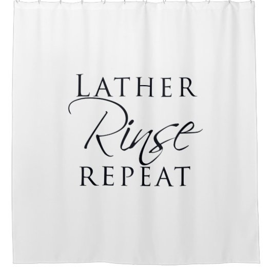 Lather, Rinse, Wiederholung Duschvorhang (Vorderseite)