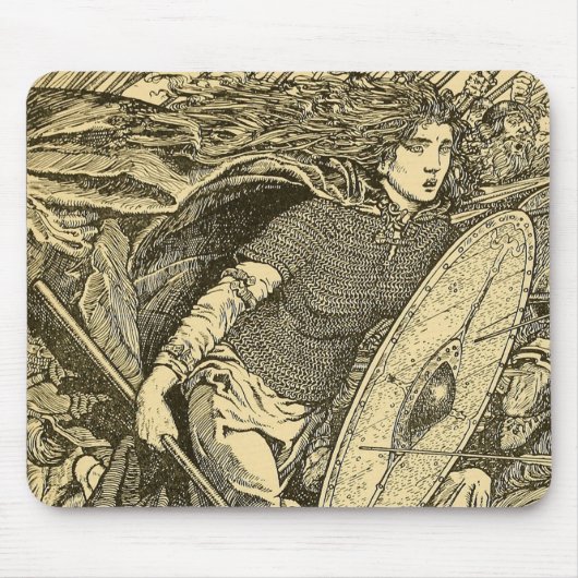 "Lathgertha" von Morris Meredith Williams Mousepad (Vorne)