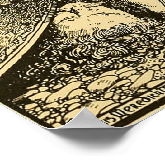 "Lathgertha" von Morris Meredith Williams Poster (Ecke)