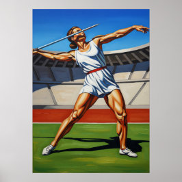 L'ATHLÈTE AU JAVELOT (Javelin Athlete) - Origi Poster