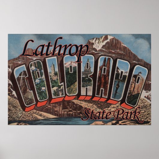 Lathrop Staat Park, Colorado Poster (Vorne)
