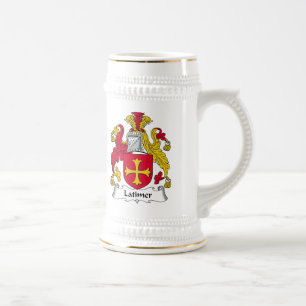 Latimer Familienwappen Bierglas