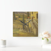 Latin Calm II Quadratische Wanduhr (Zuhause)