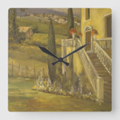 Latin Calm II Quadratische Wanduhr (Vorderseite)