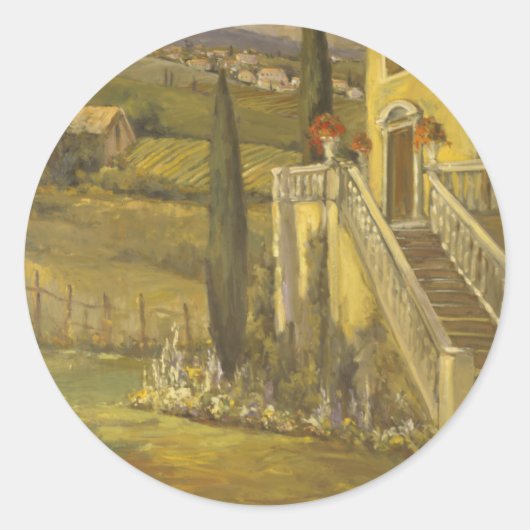 Latin Calm II Runder Aufkleber (Vorderseite)