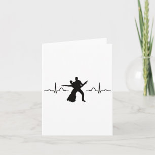 Latin Dancing Couple Watercolor Rumba Dancer Karte