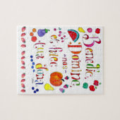 Latin Gratitude Grace Gebet - segne uns o Lord Puzzle (Horizontal)