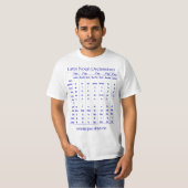Latin Noun Declension Chart for Classical Educatio T-Shirt (Vorne ganz)