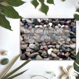 Latin proverb Each day provides its gift poster